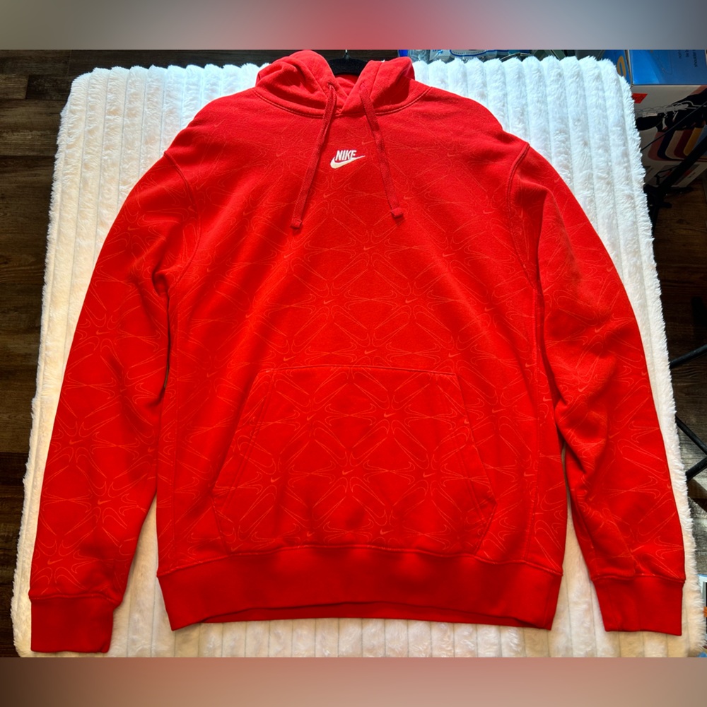 Nike Vibrant Red Hoodie, Men’s Size Large Tall